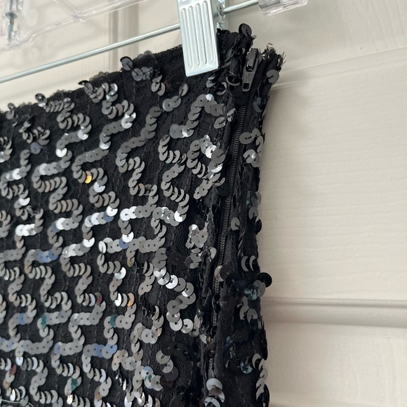 Vintage Black 80s 90s Mini Skirt S Canadian Made - Picture 6 of 15